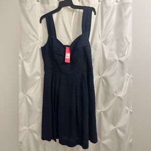 Lilly Pulitzer Midnight Blue Eyelet Dress